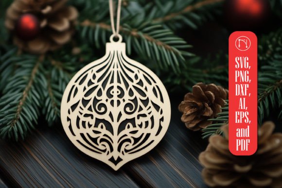 Download Christmas Ornament Laser Cut SVG - Laser cut Collection