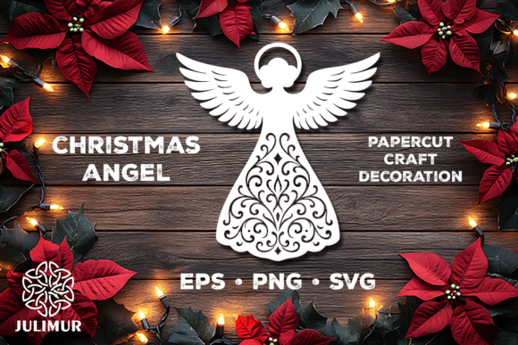 Download Christmas Angel Papercut SVG - Premium Resources