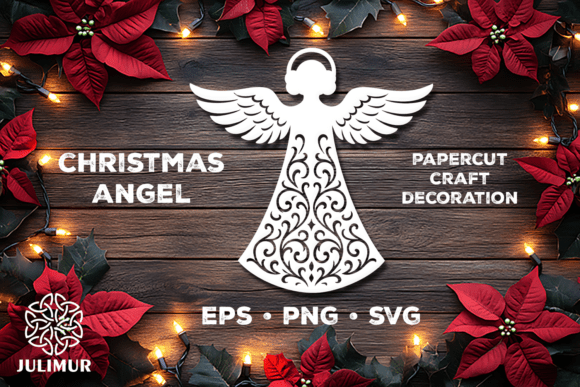 Download Christmas Angel Papercut SVG - Premium Resources