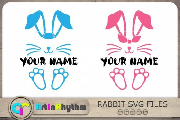 Download Easter Bunny Monogram Svg, Easter Svg - Bunny monogram Collection
