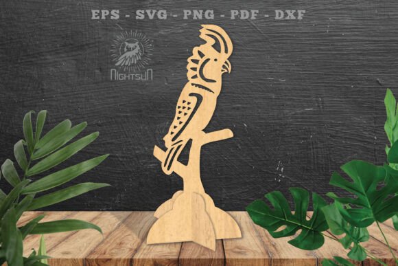 Download Cockatoo Bird Laser Cut Home Decor SVG 1 - Laser cut Collection