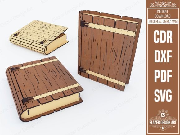 Download Book Box Laser Cut Svg Files, Gift Box - Laser cut Collection