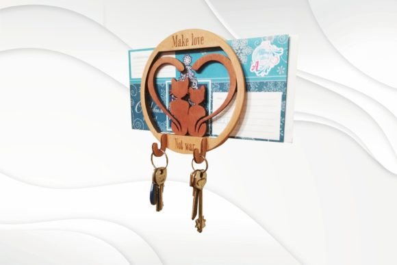 Download Key Holder Cats Wall Decor Laser Cutting - Laser cut Collection