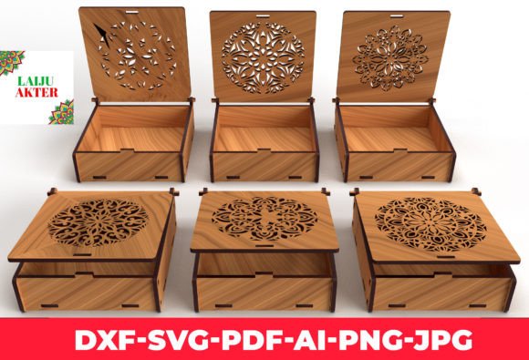 Download Ornaments Wooden Gift Box Laser Cut 01 - Laser cut Collection