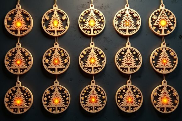 Download Christmas Ornament Laser Cut Design - Laser cut Collection
