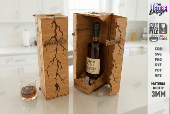 Download Whiskey Gift Box Laser Cut | Vintage Box - Laser cut Collection