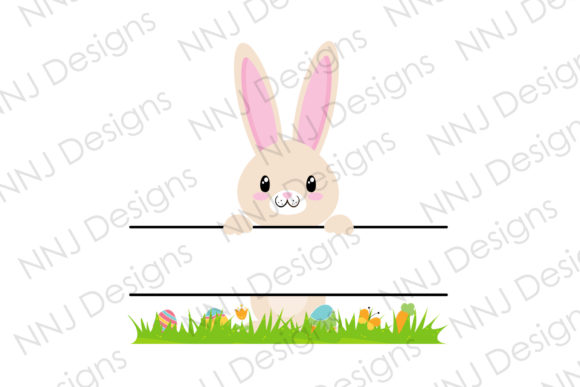 Download Easter Bunny Monogram Clipart - Bunny monogram Collection