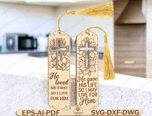 Download Christian Wooden Bookmark Laser Cut File - Laser cut Collection