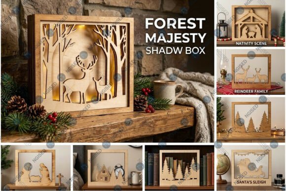 Download Laser Cut Christmas Home Decor SVG Bundl - Laser cut Collection