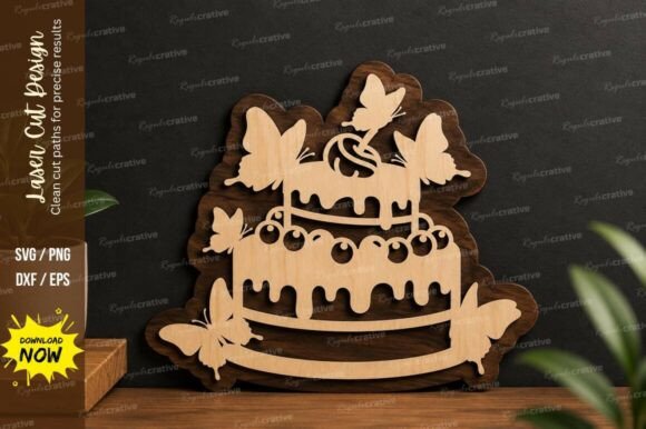 Download Birthday Cake Design Laser Cut Svg File - Laser cut Collection