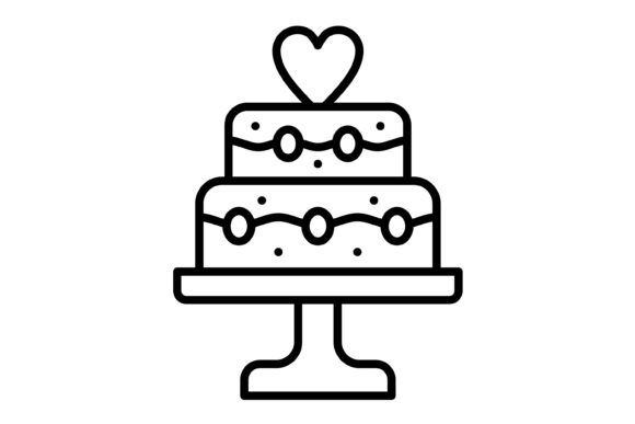 Download Wedding Cake Outline Icon - Premium Resources
