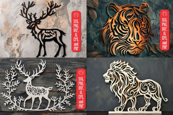 Download Laser Cut Animal SVG Crafting Bundle - Laser cut Collection