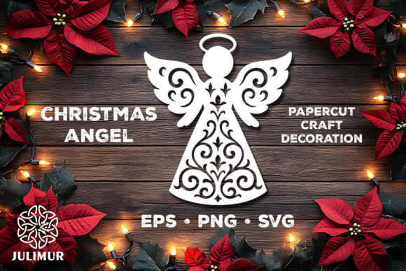 Download Christmas Angel Papercut SVG - Premium Resources