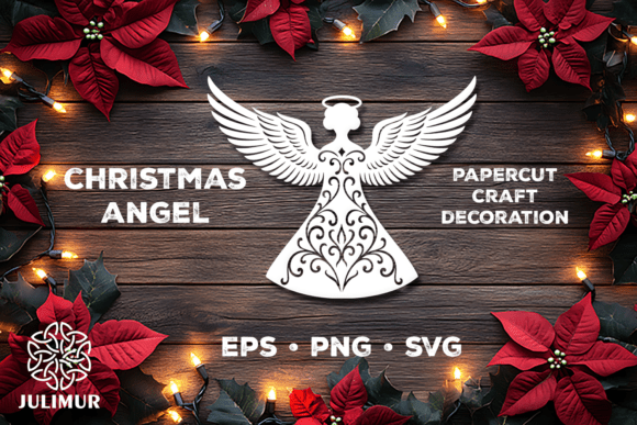 Download Christmas Angel Papercut SVG - Premium Resources