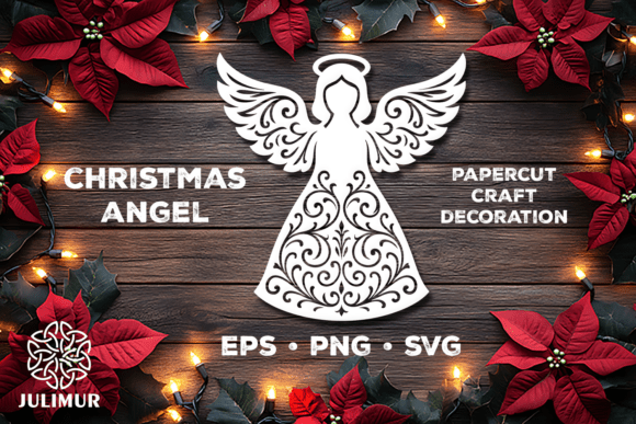 Download Christmas Angel Papercut SVG - Premium Resources