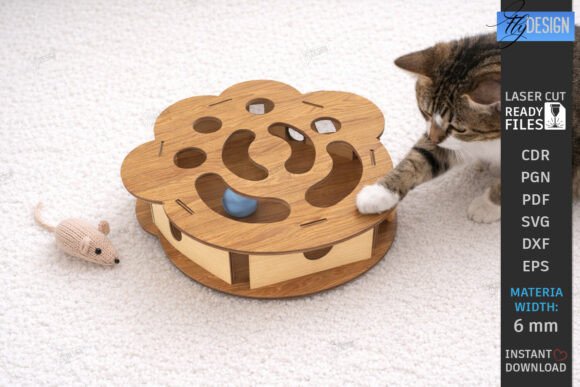 Download Cat Toy Maze Laser Cut | Pet Ball Games - Laser cut Collection