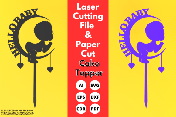 Download Baby Birthday Cake Topper, Svg Laser Cut - Laser cut Collection