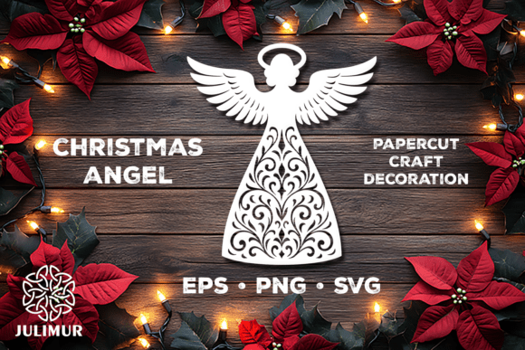 Download Christmas Angel Papercut SVG - Premium Resources