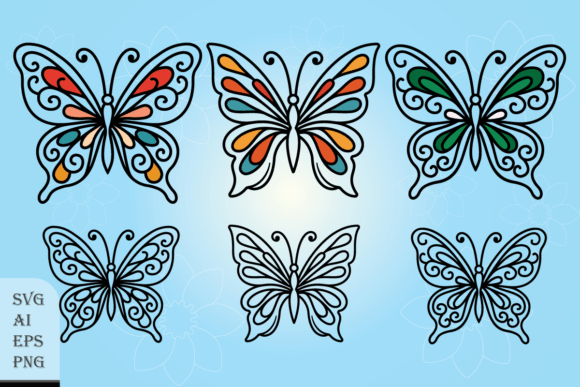 Download Decorative Butterflies Set - Decorative butterflies Collection