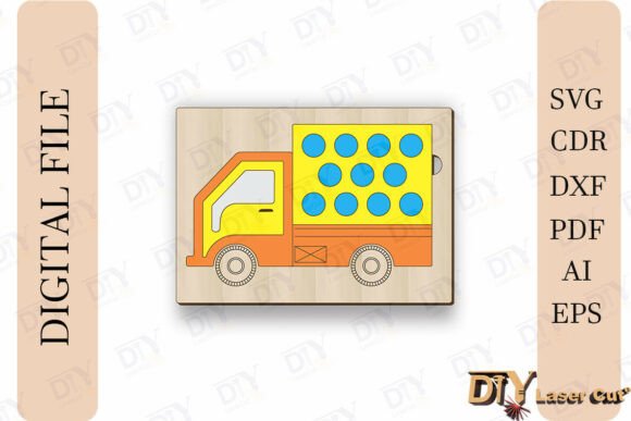 Download Truck Puzzle SVG for Laser Cut - Laser cut Collection