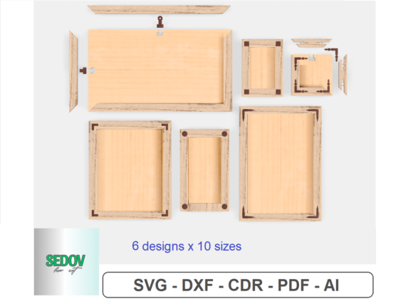 Download Photo Frame Bundle Laser Cut Files - Laser cut Collection