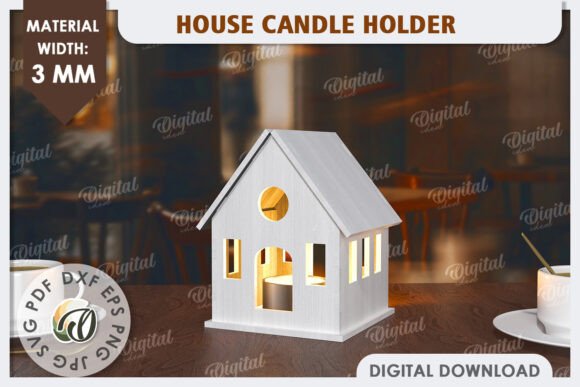 Download 3D House Laser Cut. Home Decor SVG - Laser cut Collection