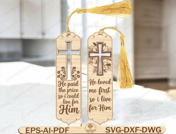 Download Christian Wooden Bookmark Laser Cut File - Laser cut Collection