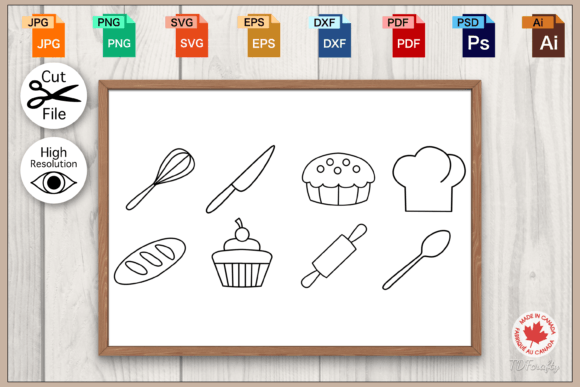 Download Baking Icon Outline SVG Bundle - Premium Resources