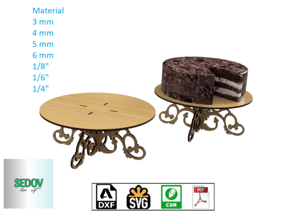 Download Laser Cut Decorative Cake Stand - Laser cut Collection